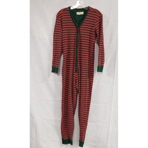 Victoria's Secret Long Johns Striped PJs Small